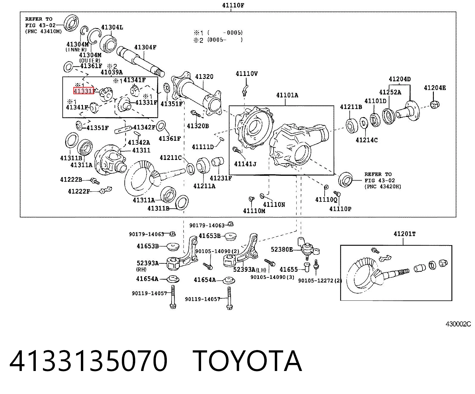 4133135070 Toyota