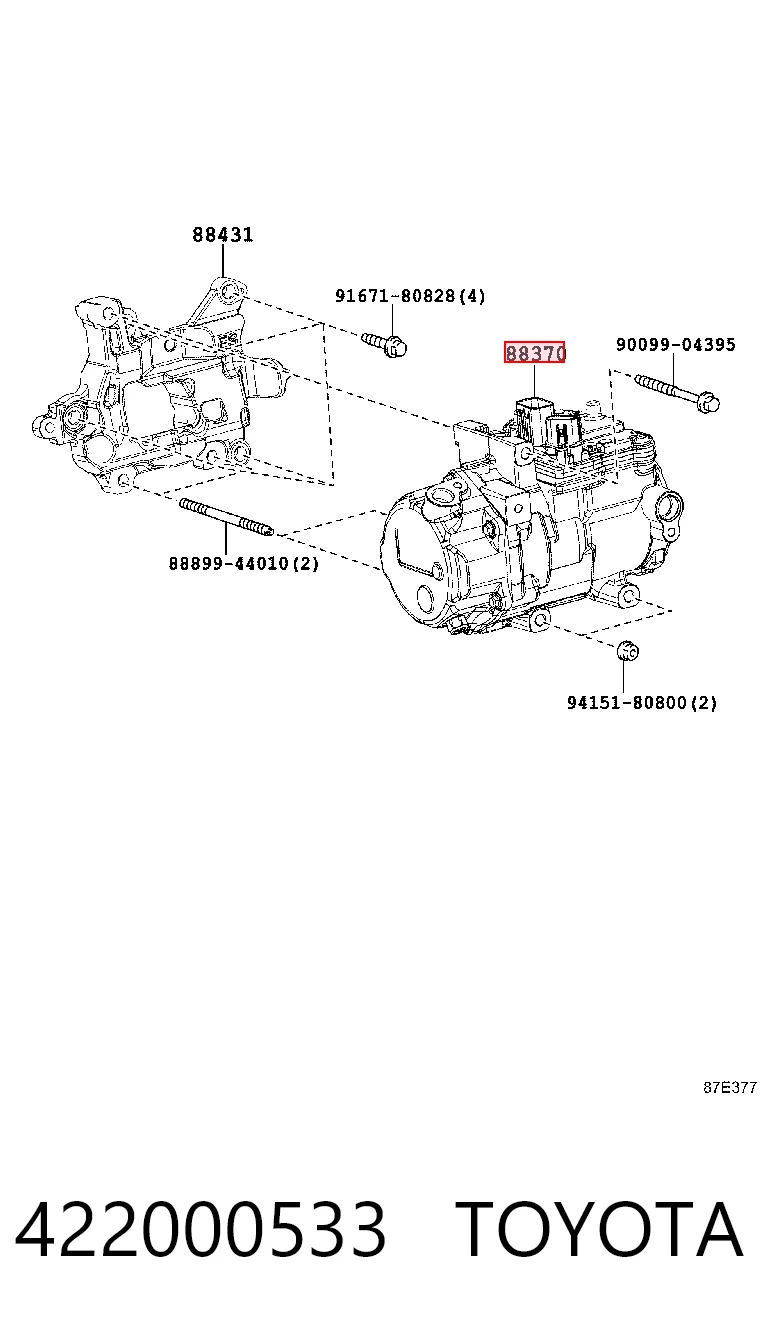 Compre Compressor de aparelho de ar condicionado Toyota Camry 7