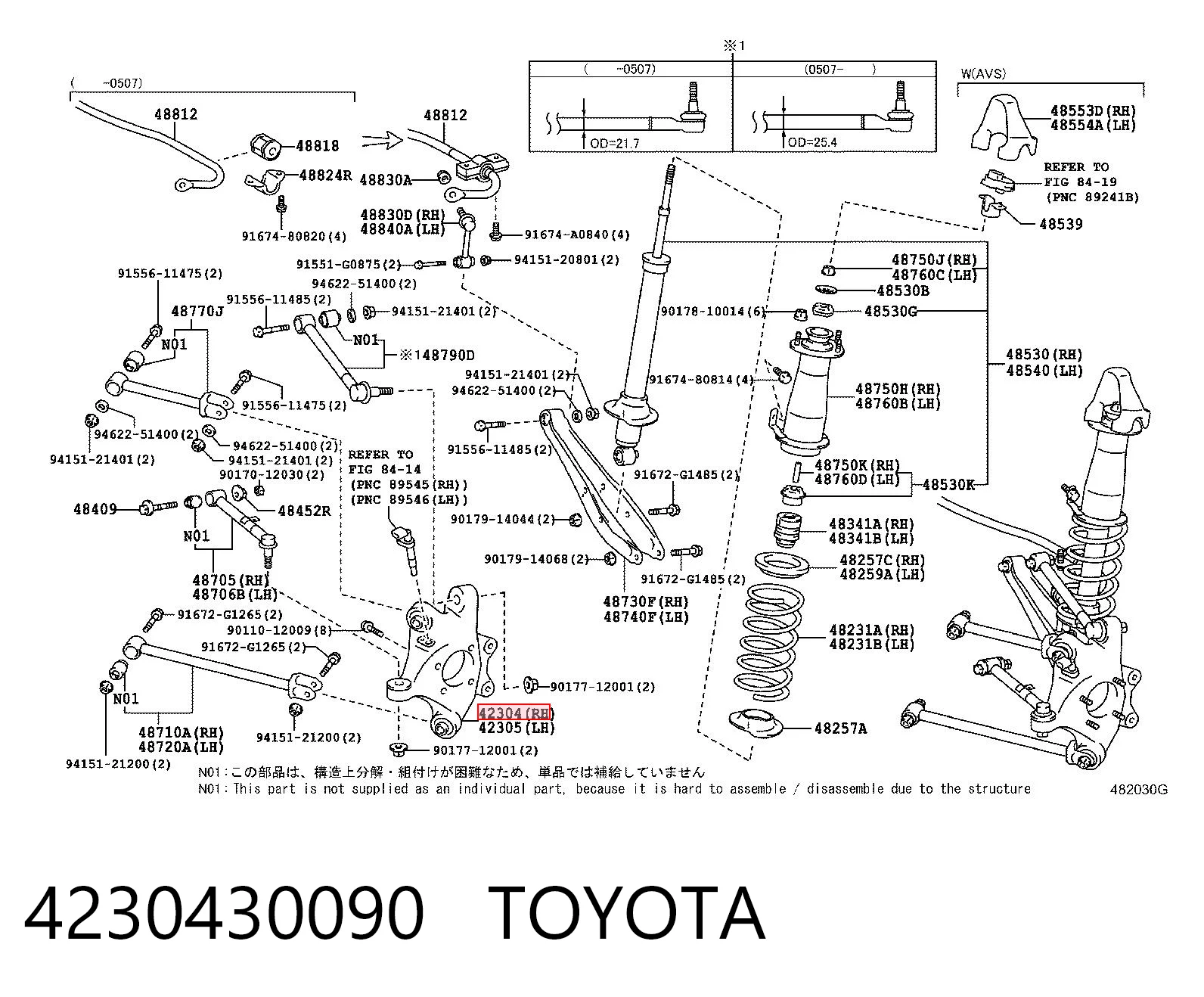 4230430090 Toyota