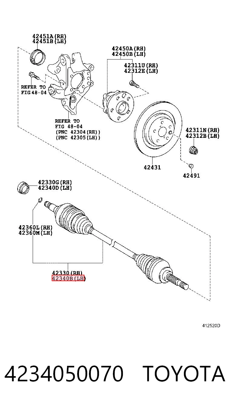 4234050070 Toyota