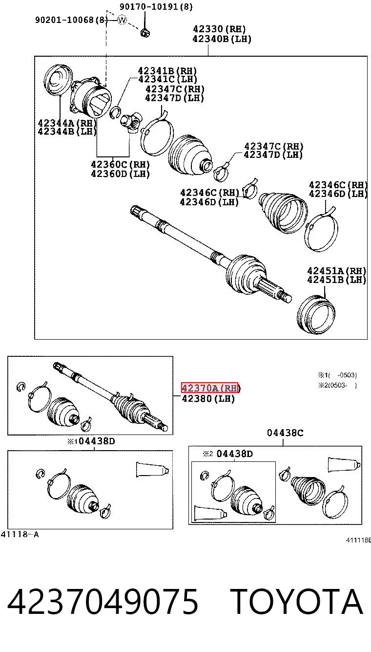 4237049075 Toyota