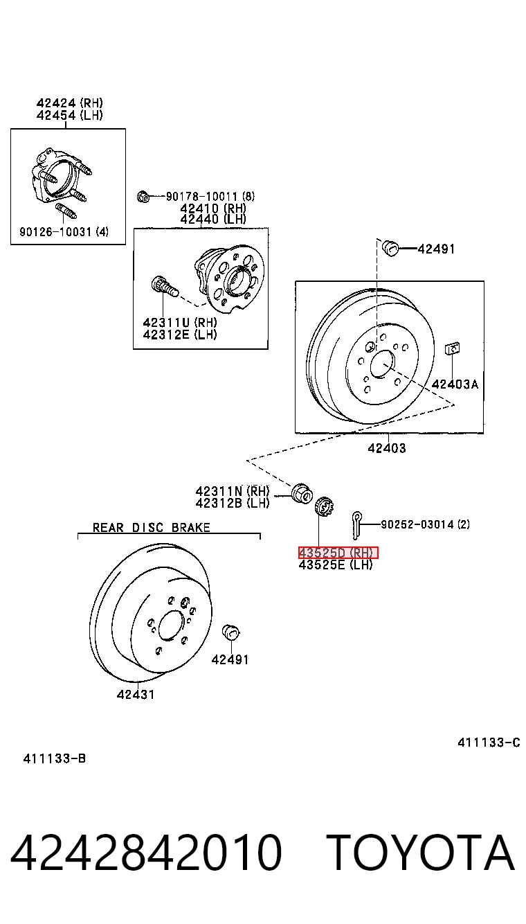 4242842010 Toyota