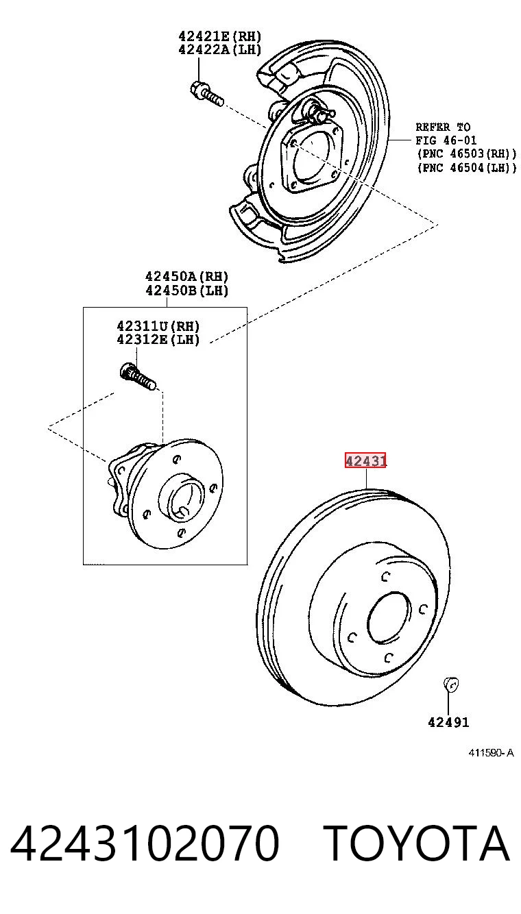 4243102070 Toyota