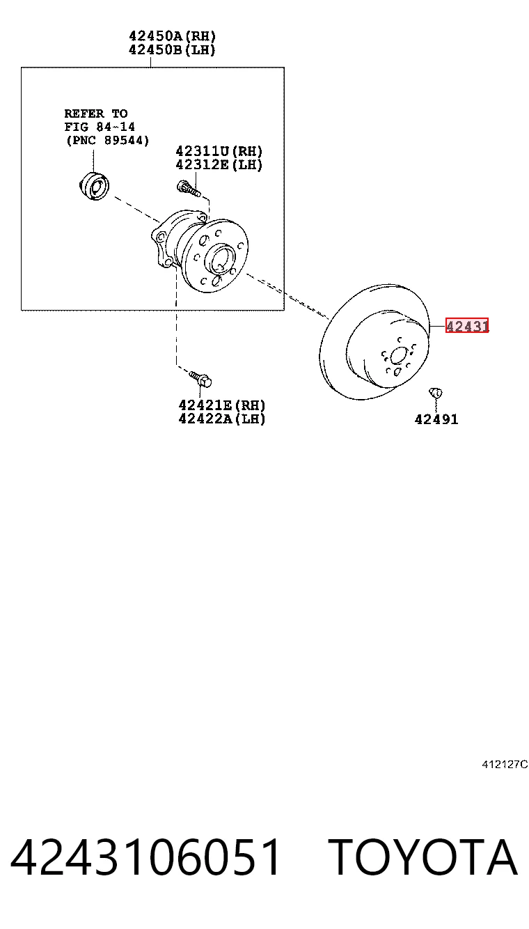 4243106051 Toyota