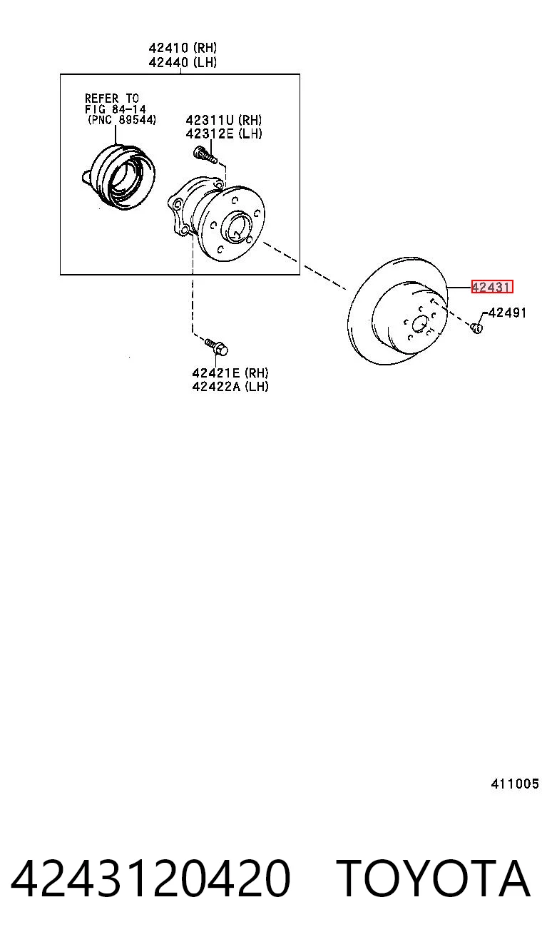 4243120420 Toyota