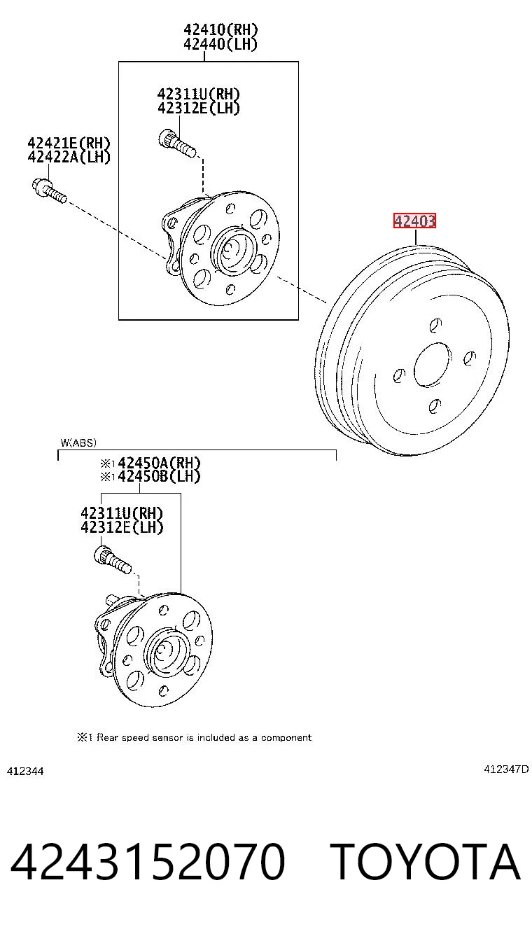4243152070 Toyota