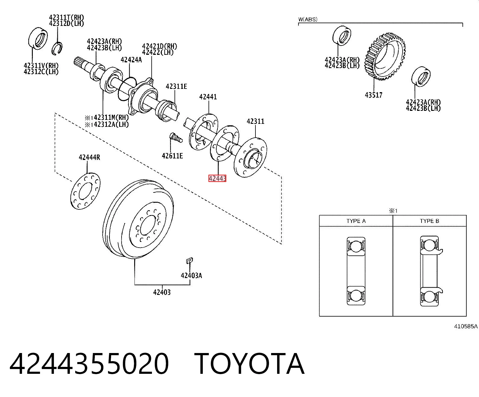 4244355020 Toyota