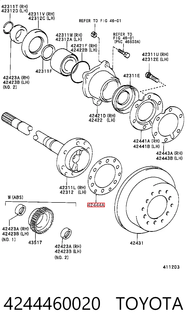 4244460020 Toyota