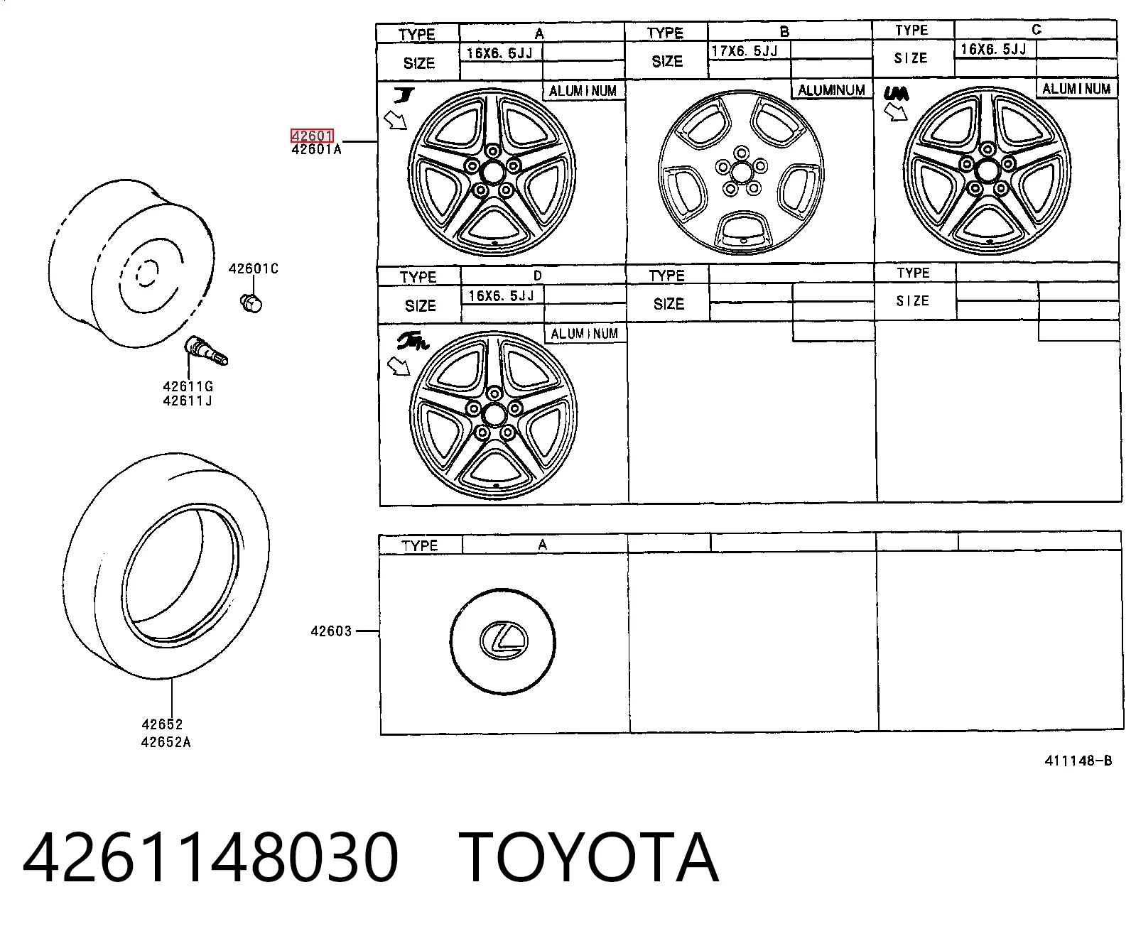 4261148030 Toyota