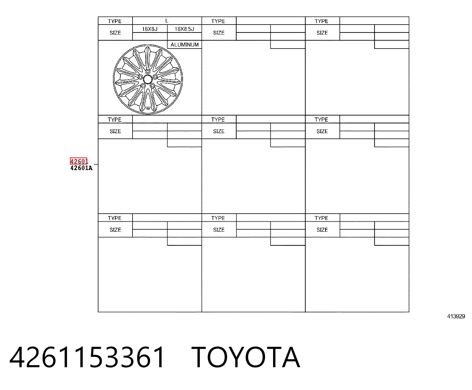 4261153361 Toyota
