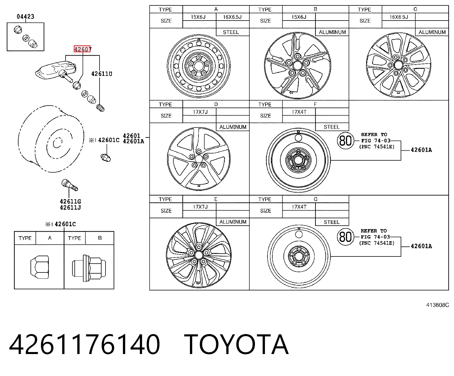 4261176140 Toyota