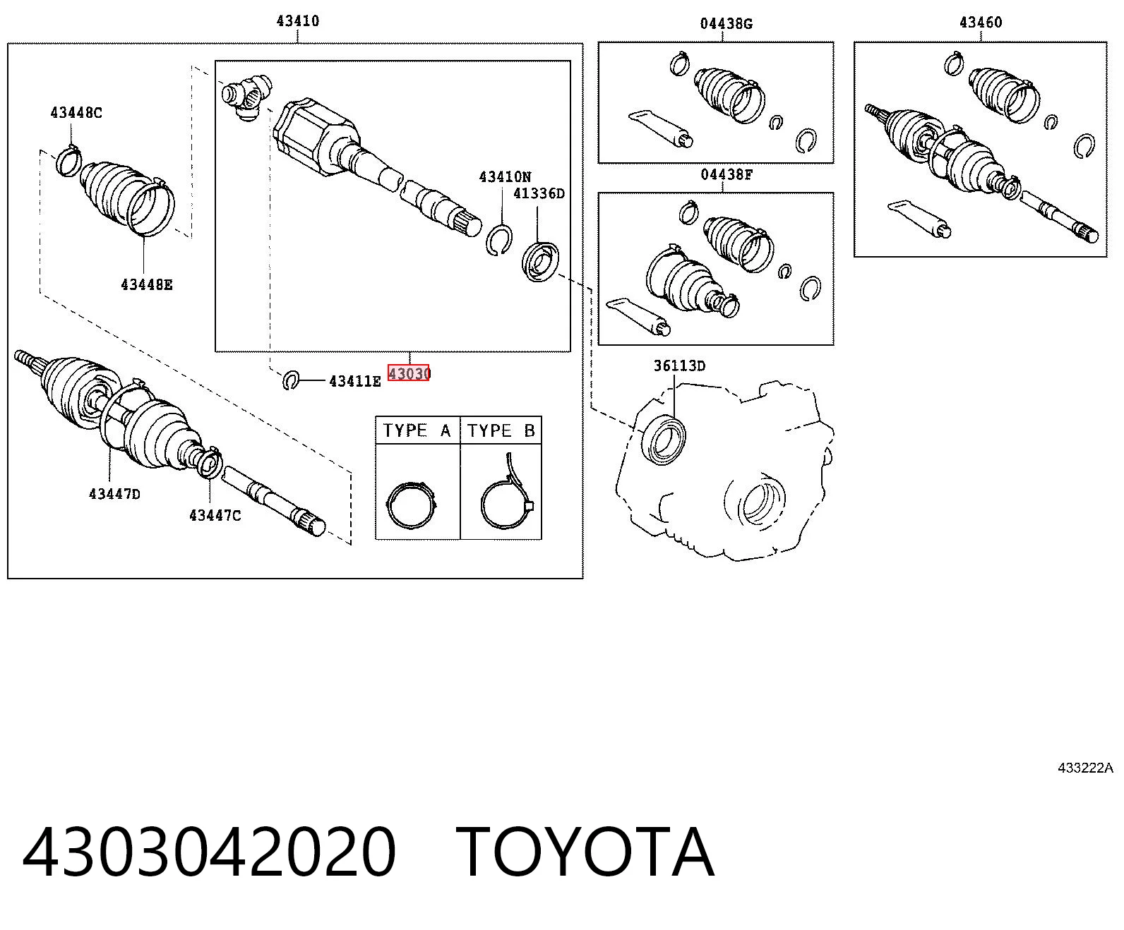 4303042020 Toyota