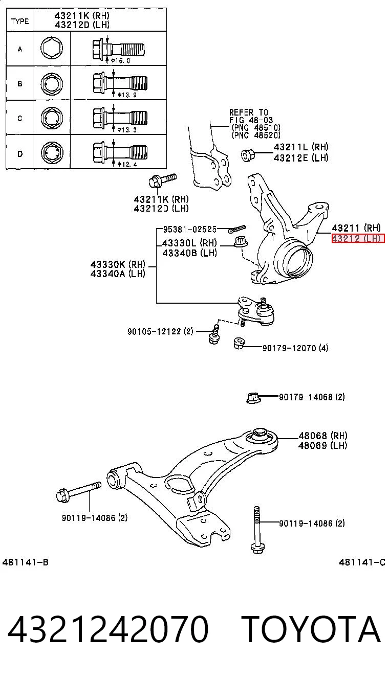 4321242070 Toyota
