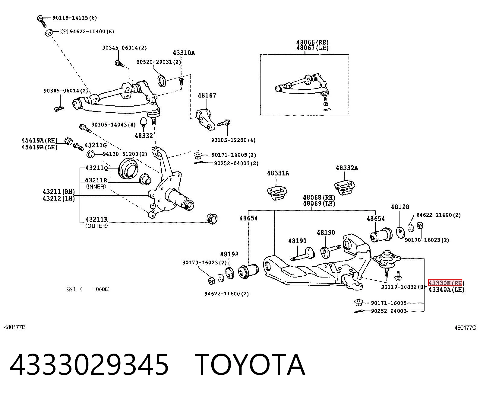 4333029345 Toyota
