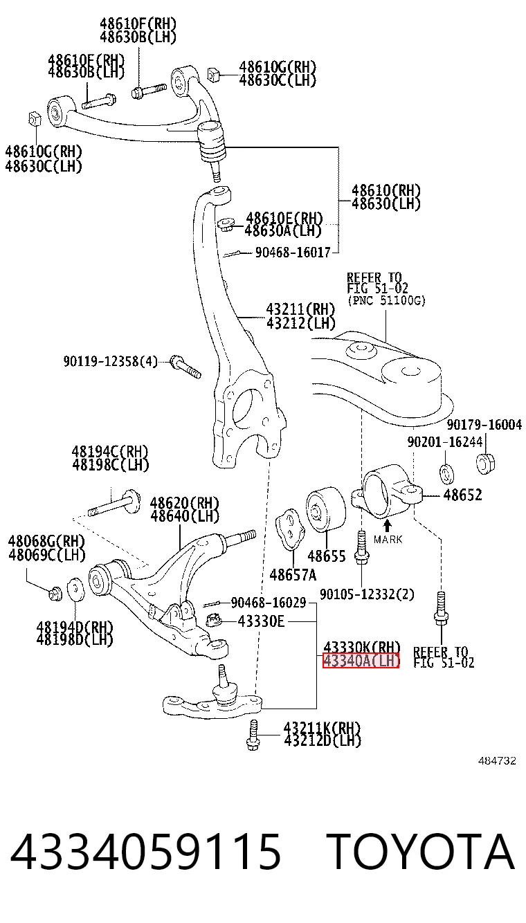 4334059115 Toyota