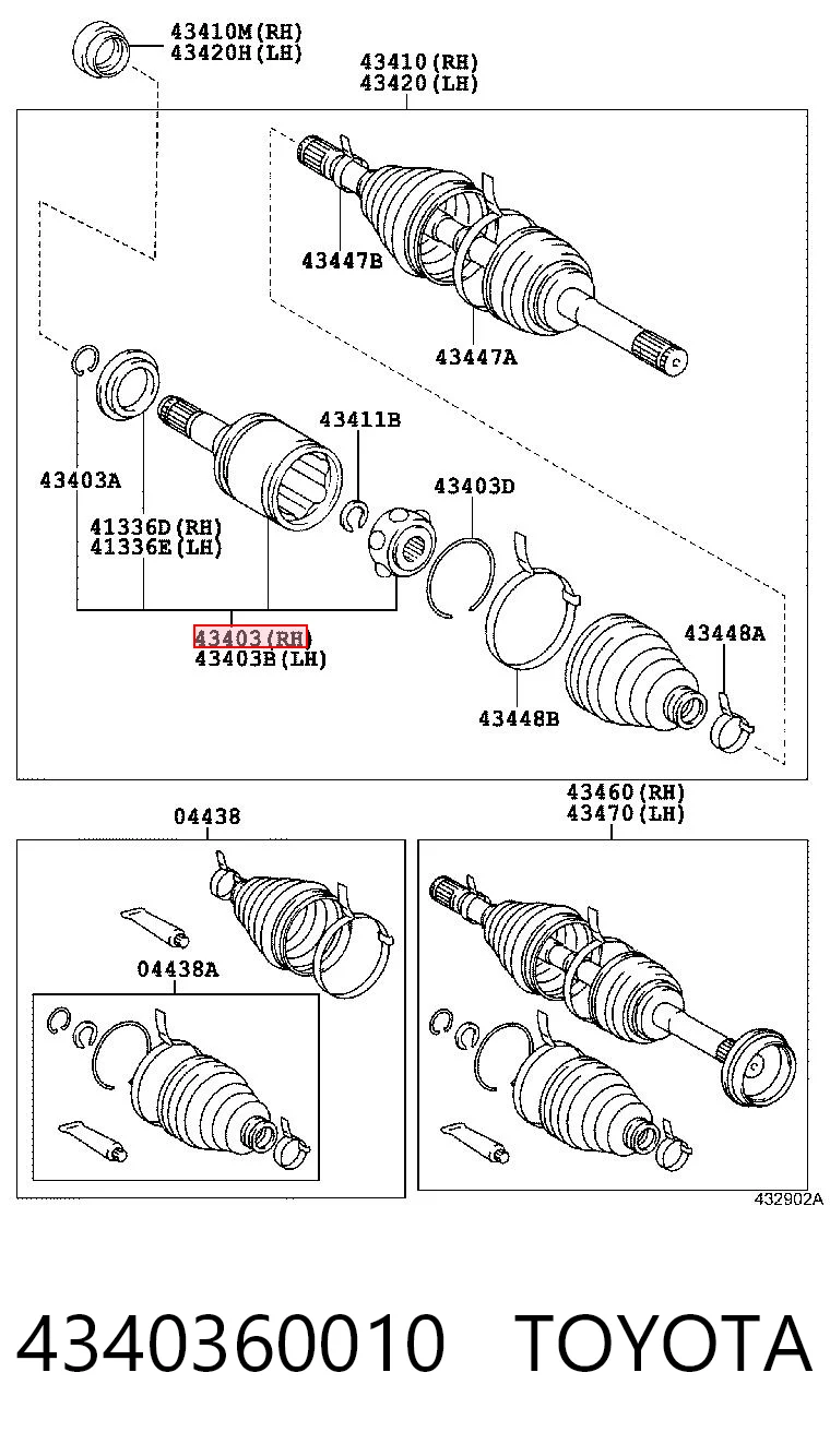 Compre J52031 Tangun Junta homocinética interna dianteira