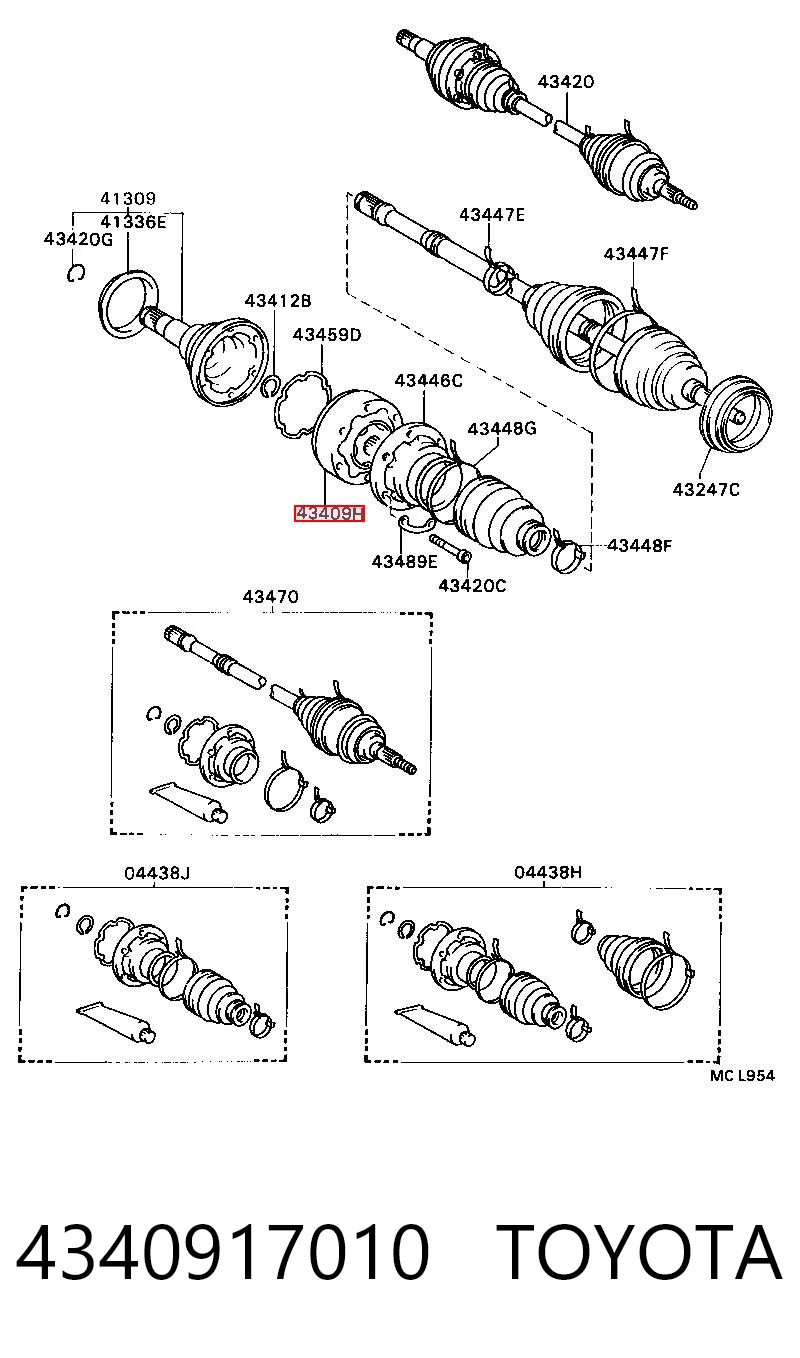 4340917010 Toyota