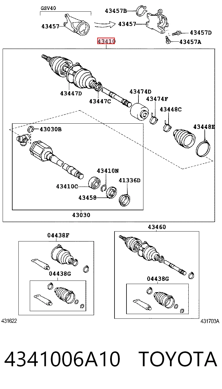 4341006A10 Toyota
