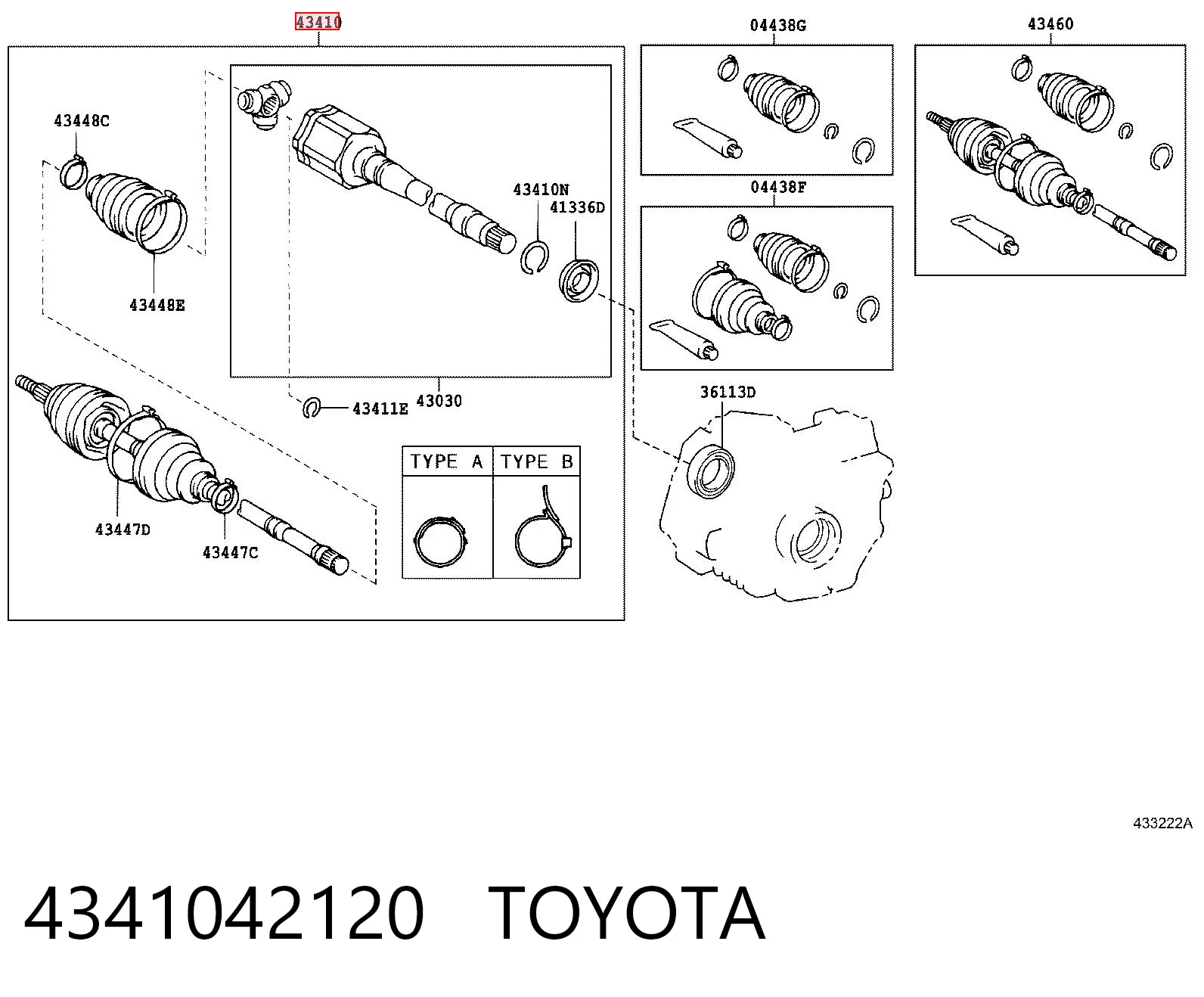 4341042120 Toyota