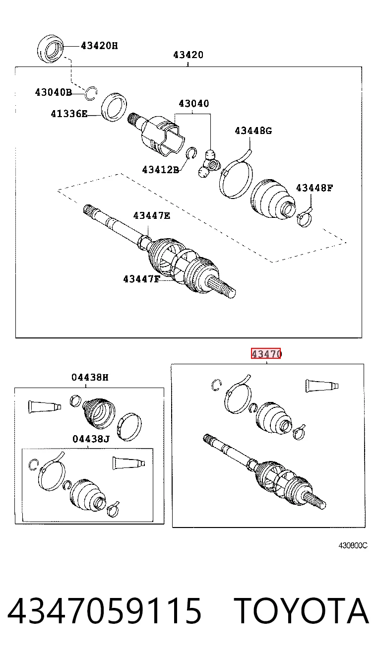 4347059115 Toyota