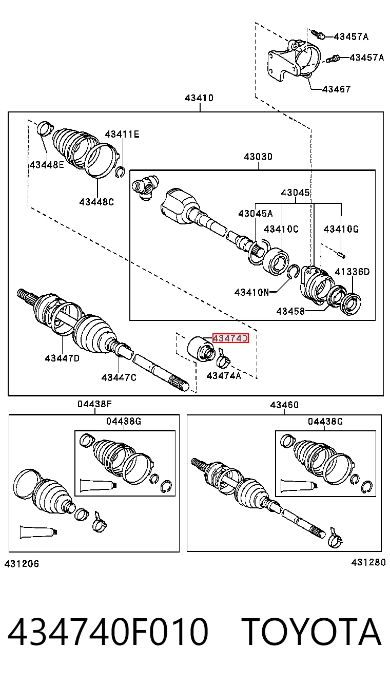 434740F010 Toyota