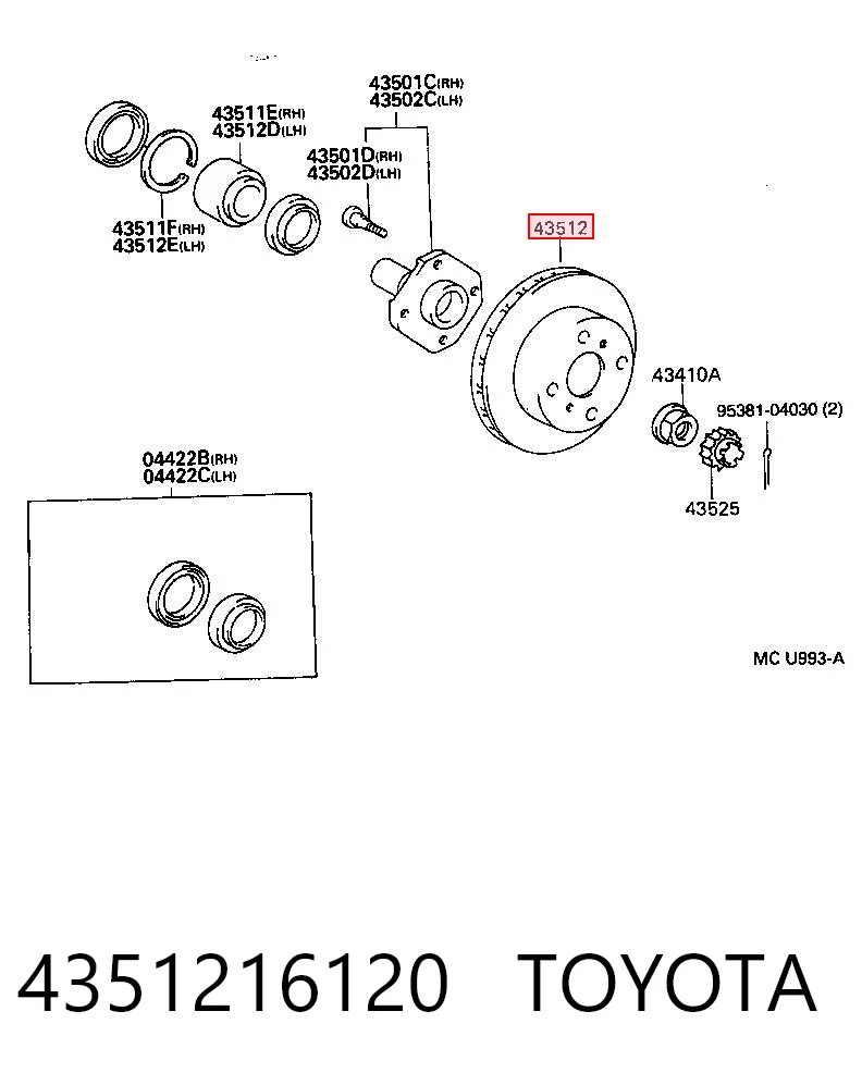 TERCEL sedan (1994-2003) original desde 45,03 €