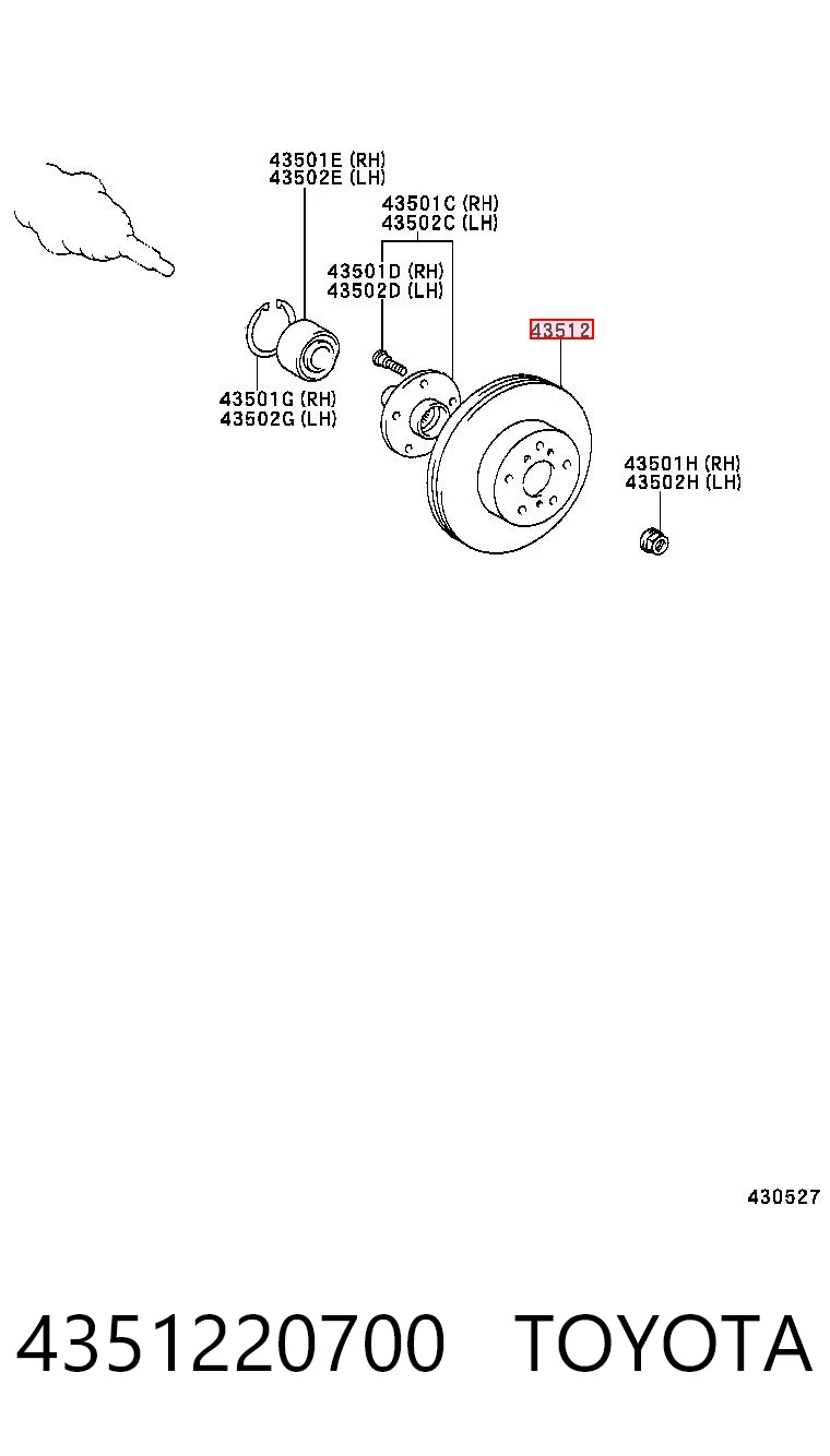 4351220700 Toyota