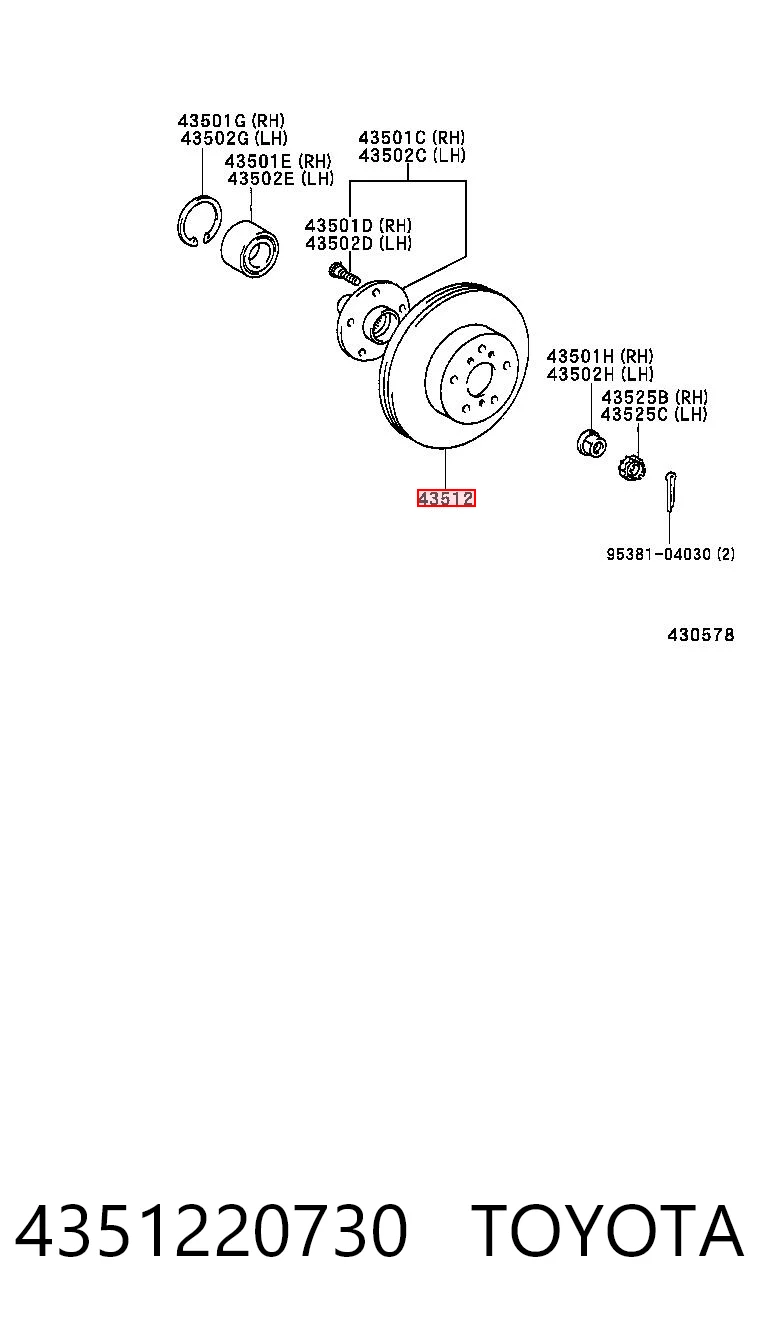 4351220730 Toyota