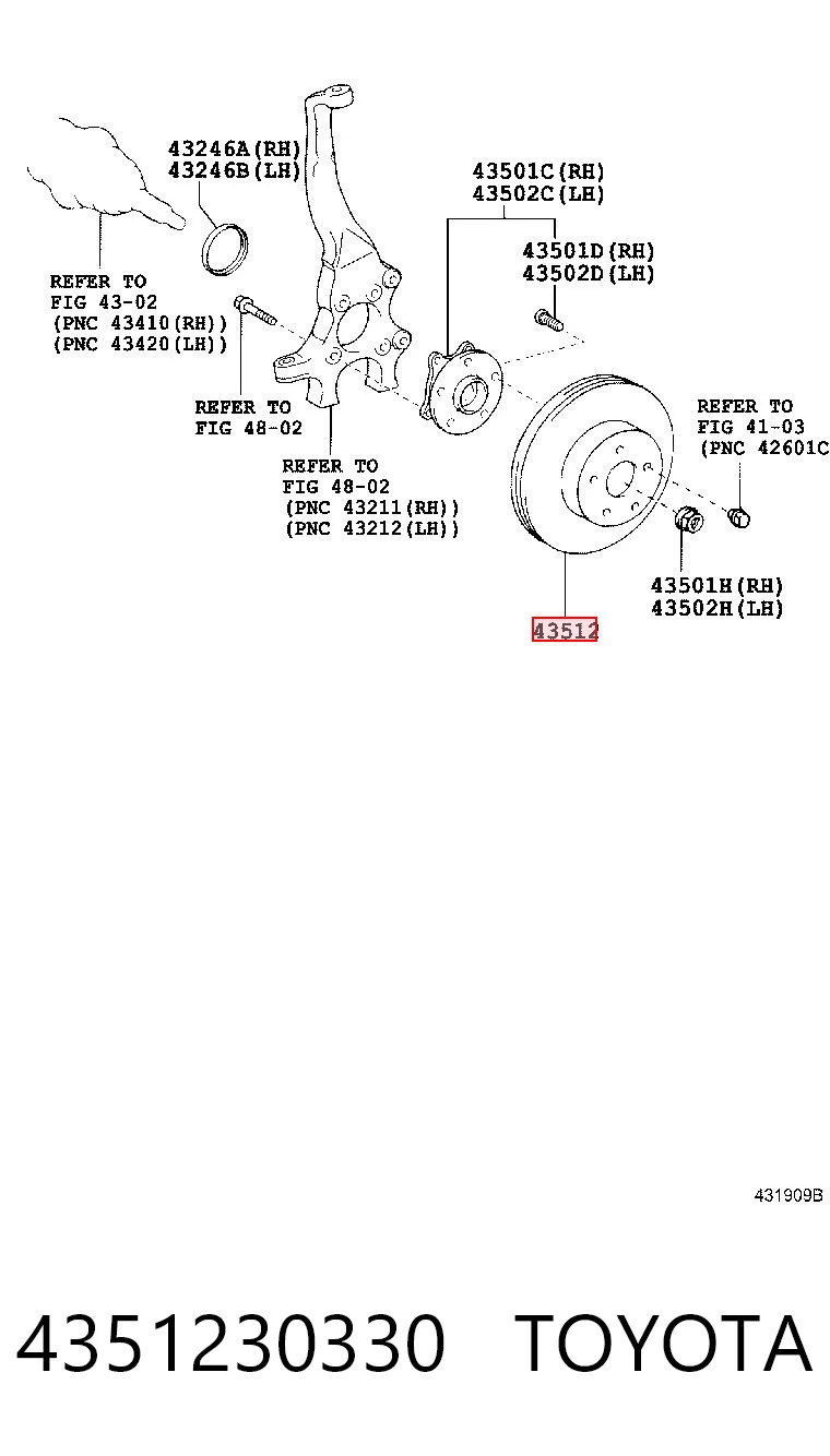 4351230330 Toyota
