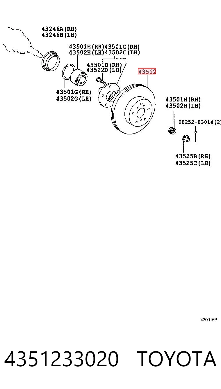 4351233020 Toyota