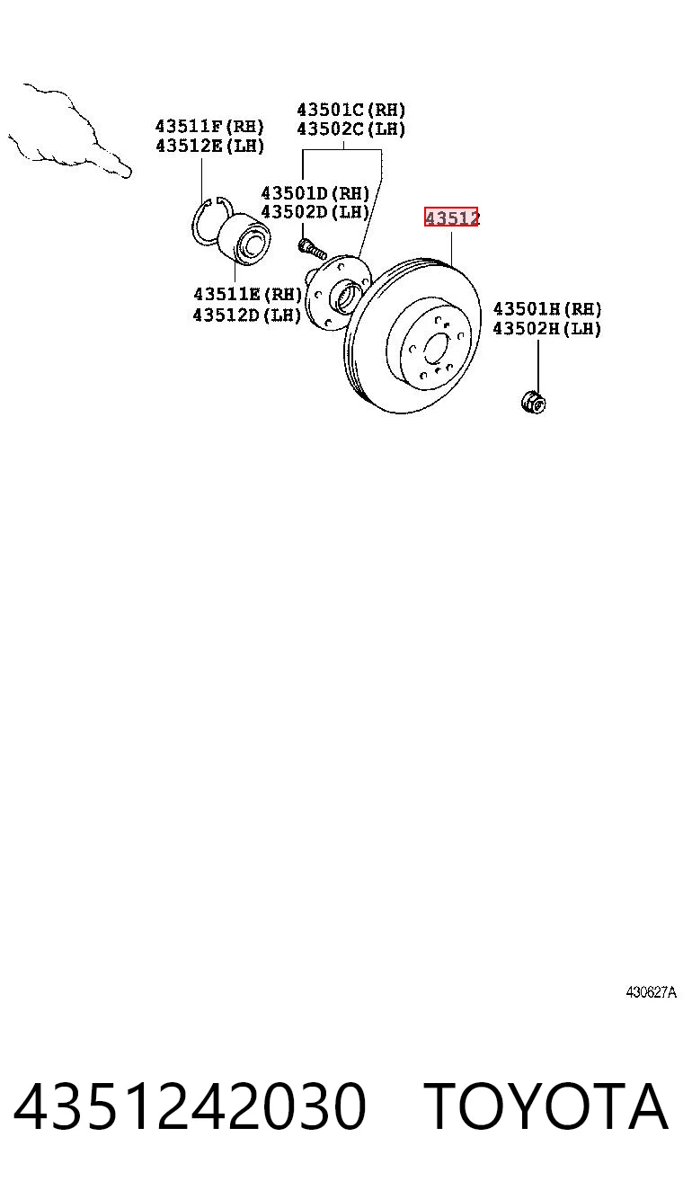 4351242030 Toyota