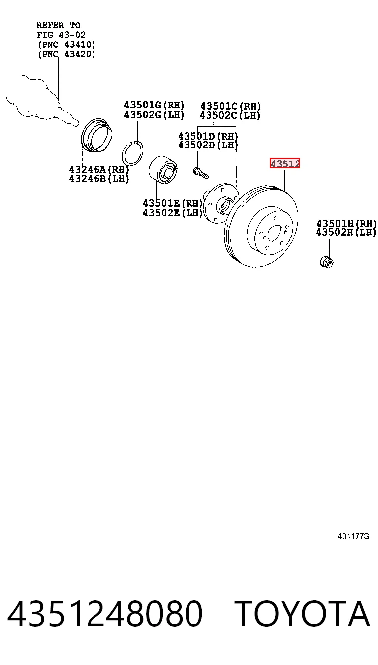 4351248080 Toyota