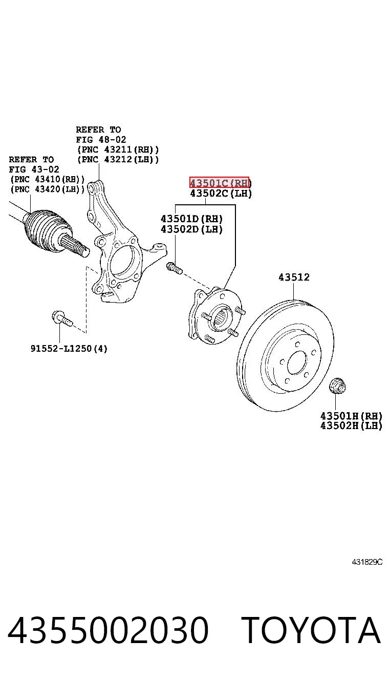 4355002030 Toyota