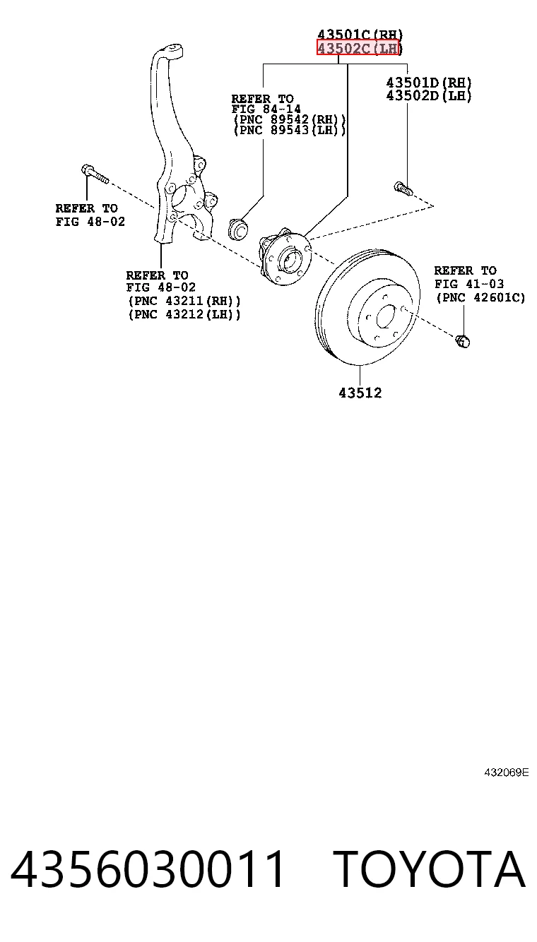4356030011 Toyota