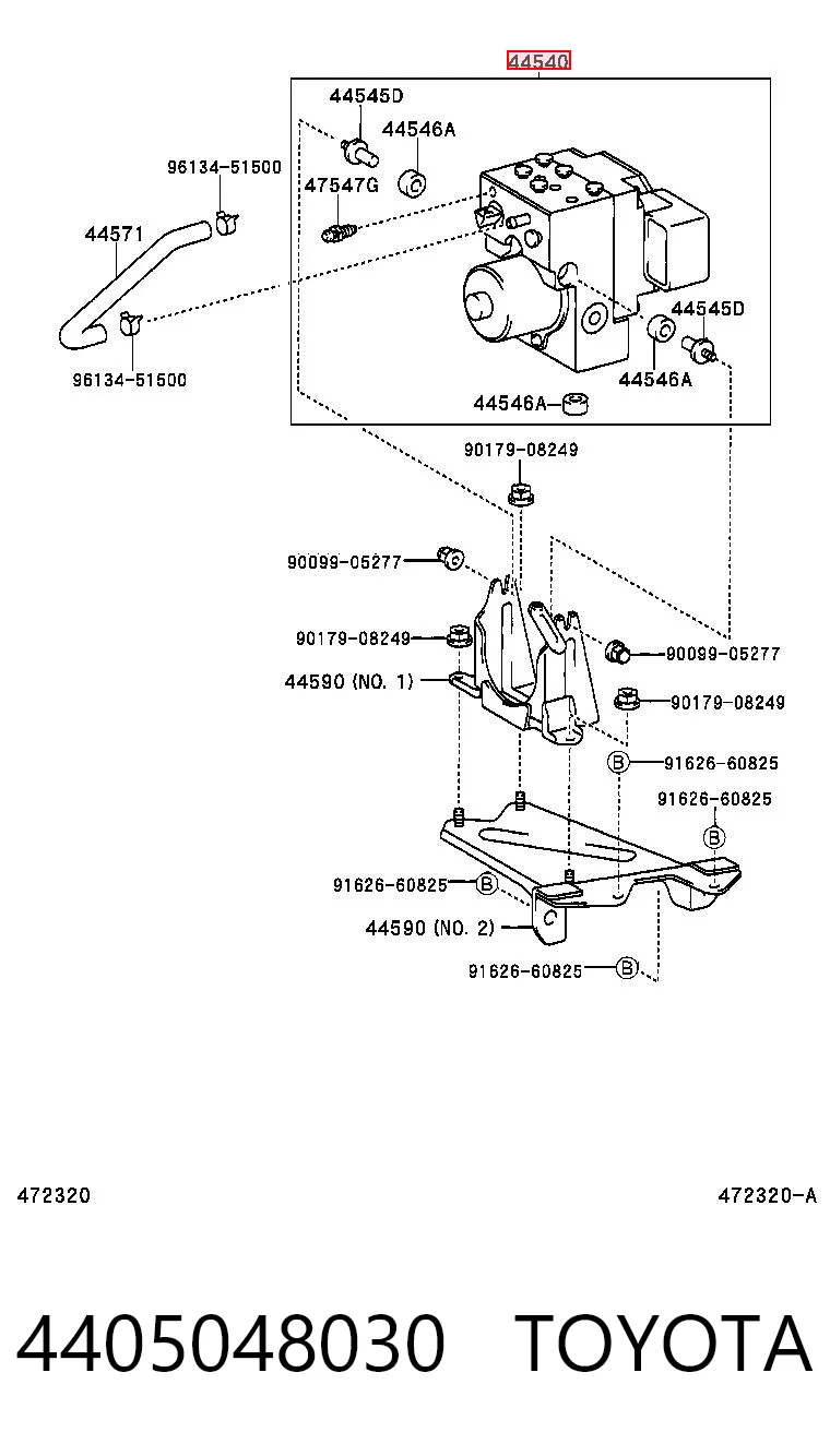 Unidade hidráulico de controlo ABS Lexus RX 300 MCU15