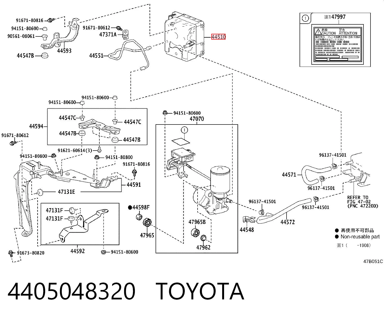 Unidade hidráulico de controlo ABS para Lexus RX 450H/350L/200T L25