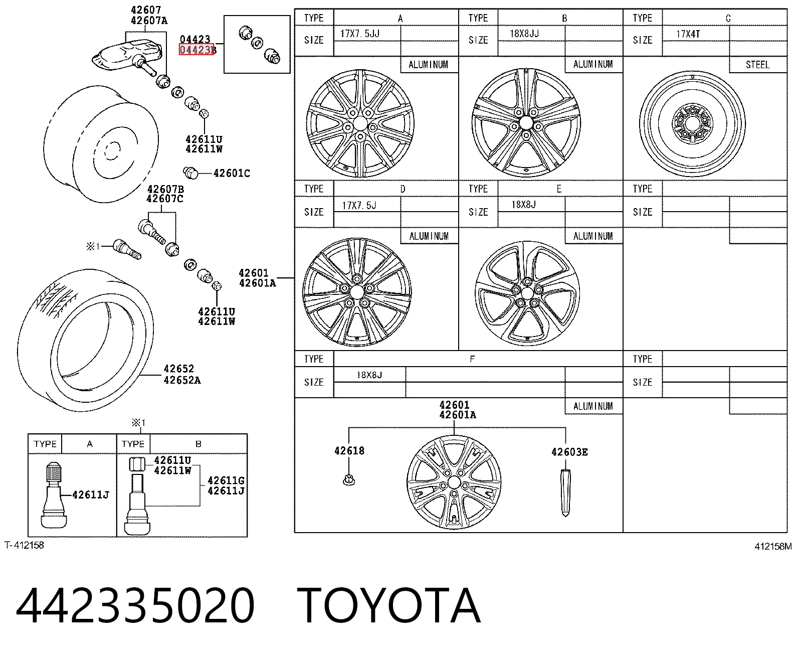442335020 Toyota