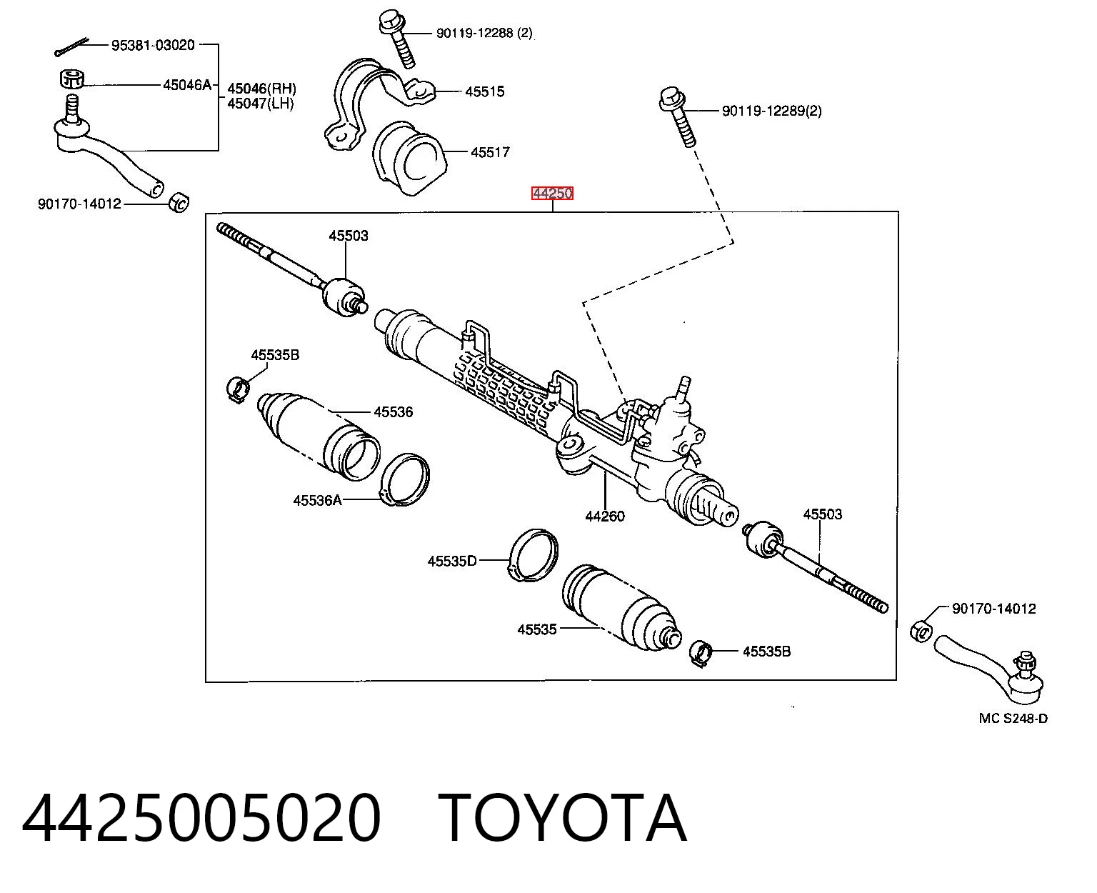 4425005020 Toyota