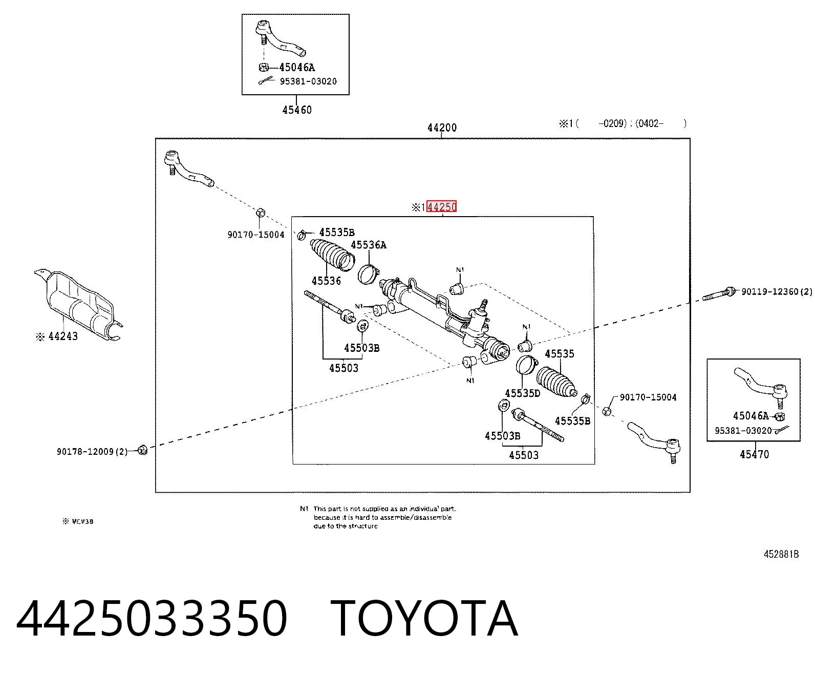 4425033350 Toyota