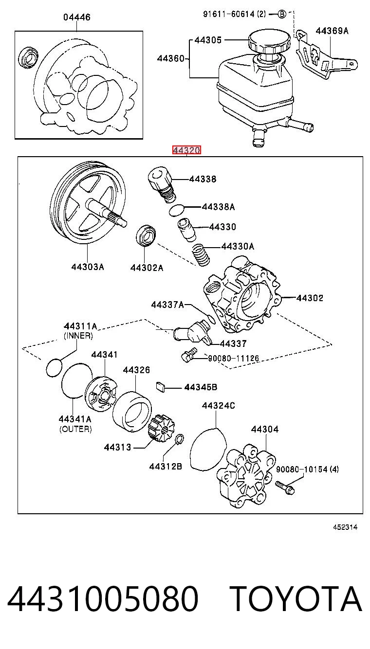 4431005080 Toyota