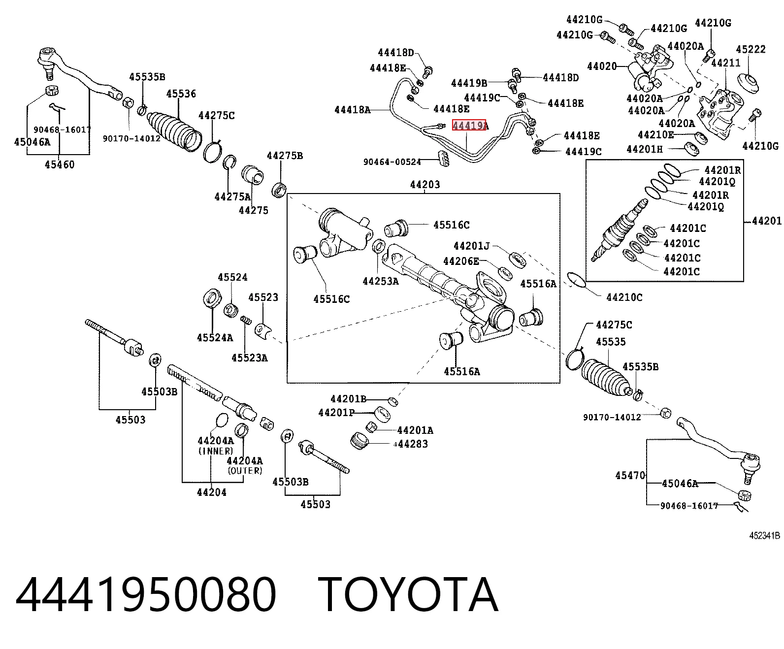 4441950080 Toyota
