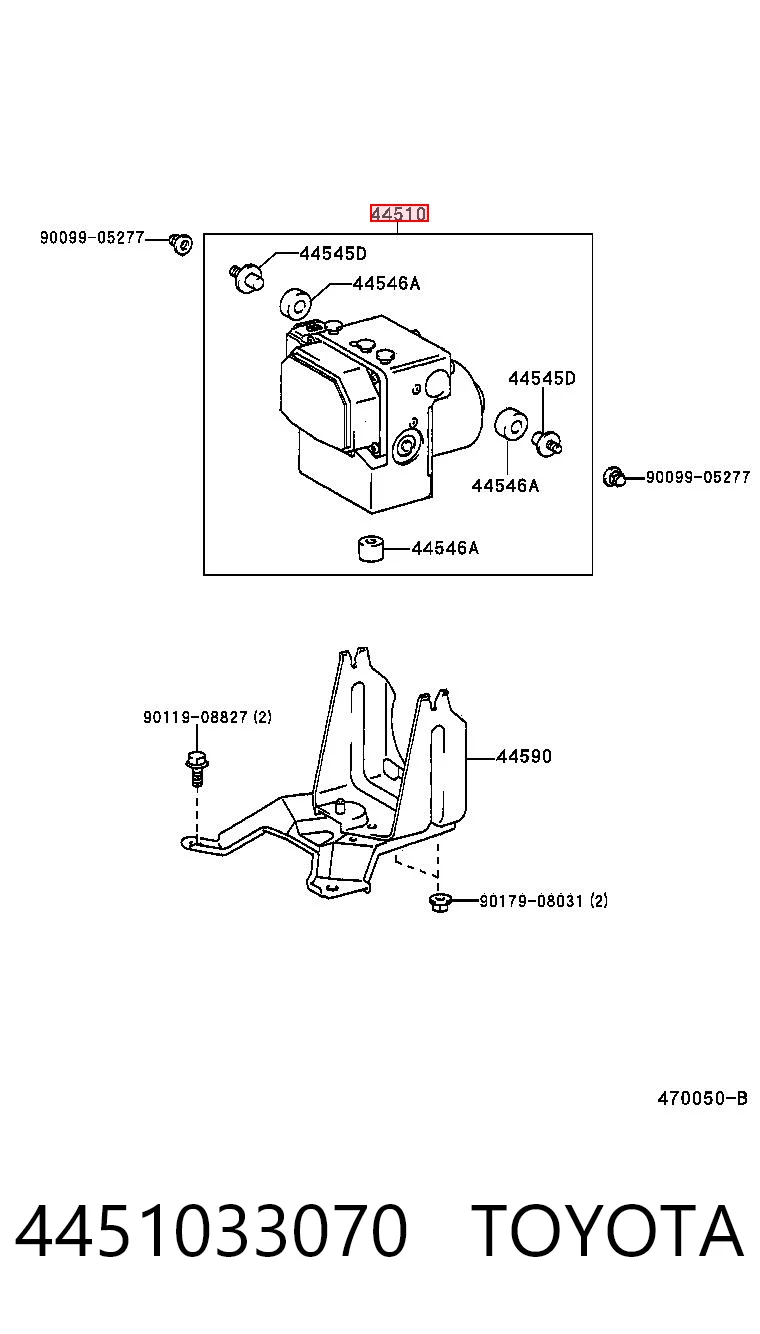 Unidade hidráulico de controlo ABS para Toyota Camry V20