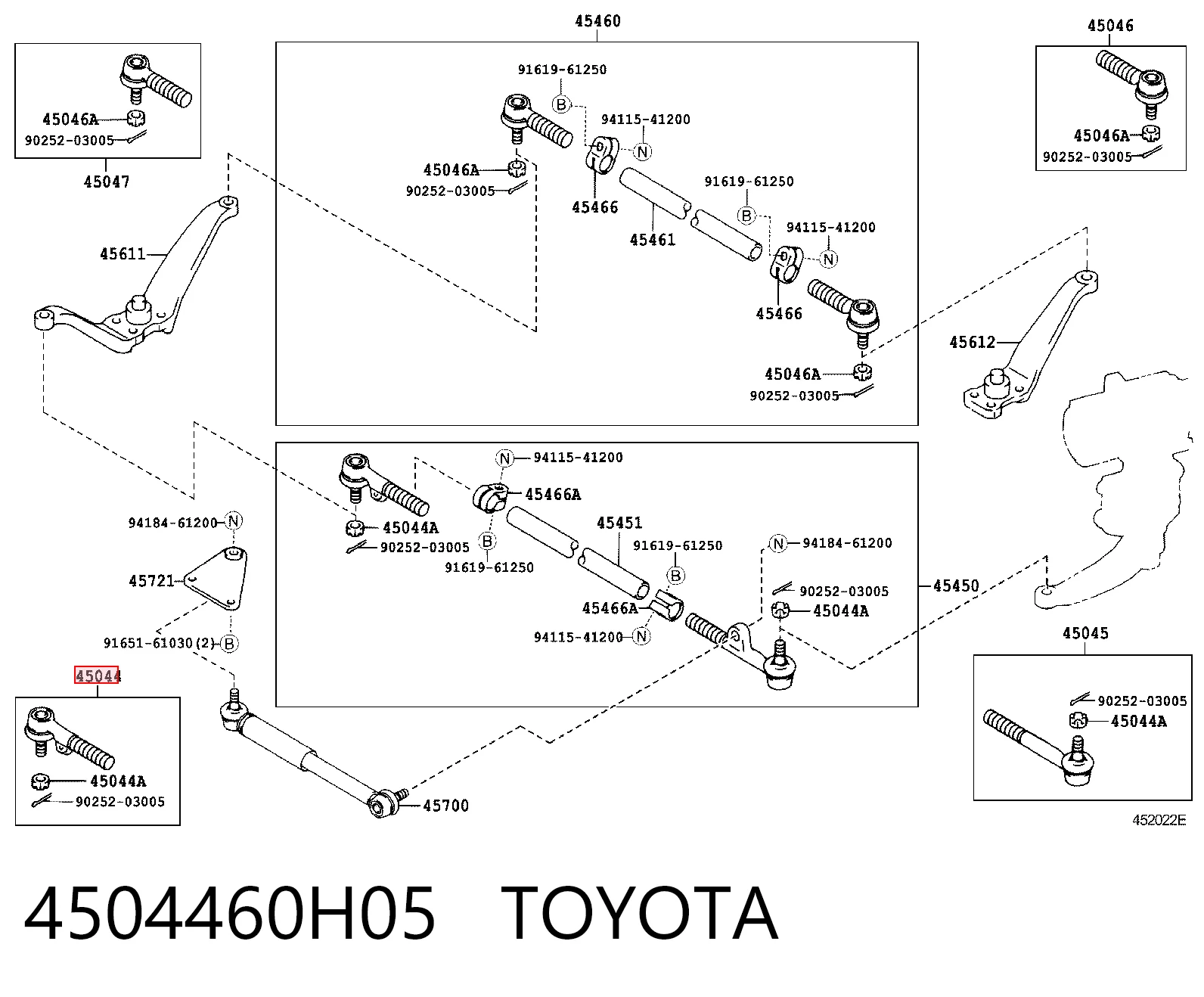 4504460H05 Toyota