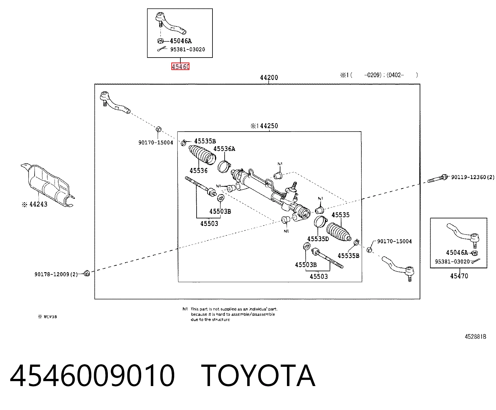 4546009010 Toyota
