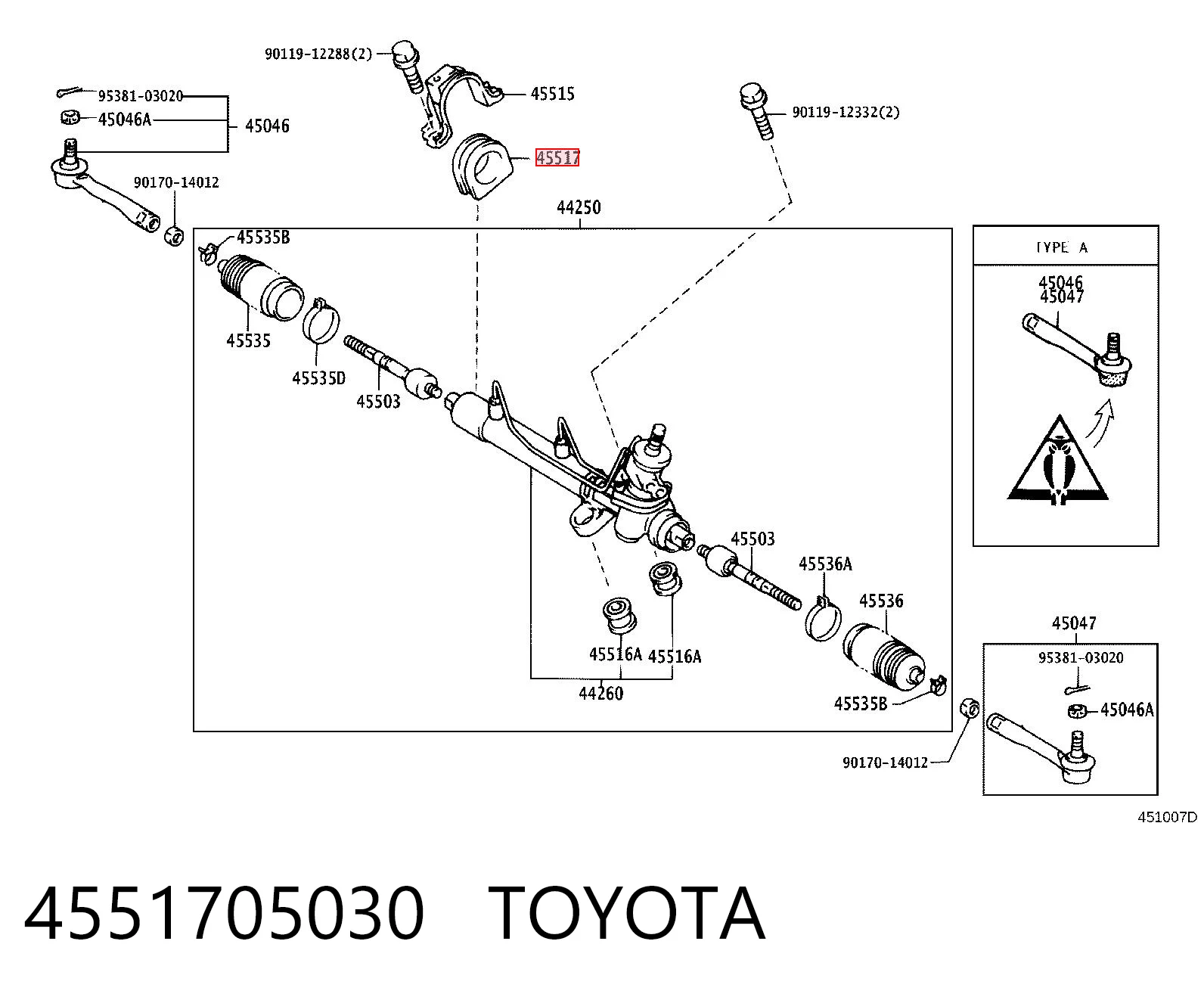 4551705030 Toyota