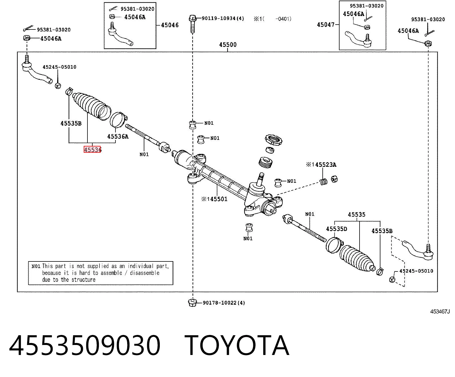 4553509030 Toyota