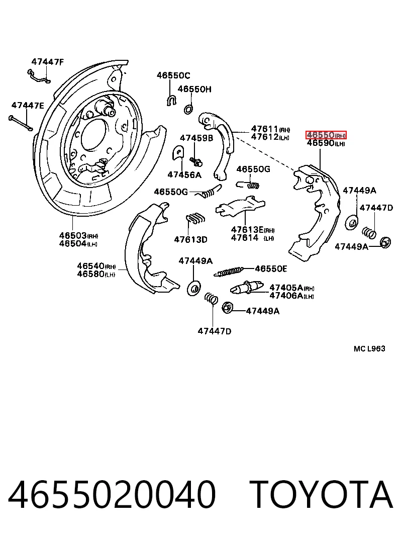 4655020040 Toyota