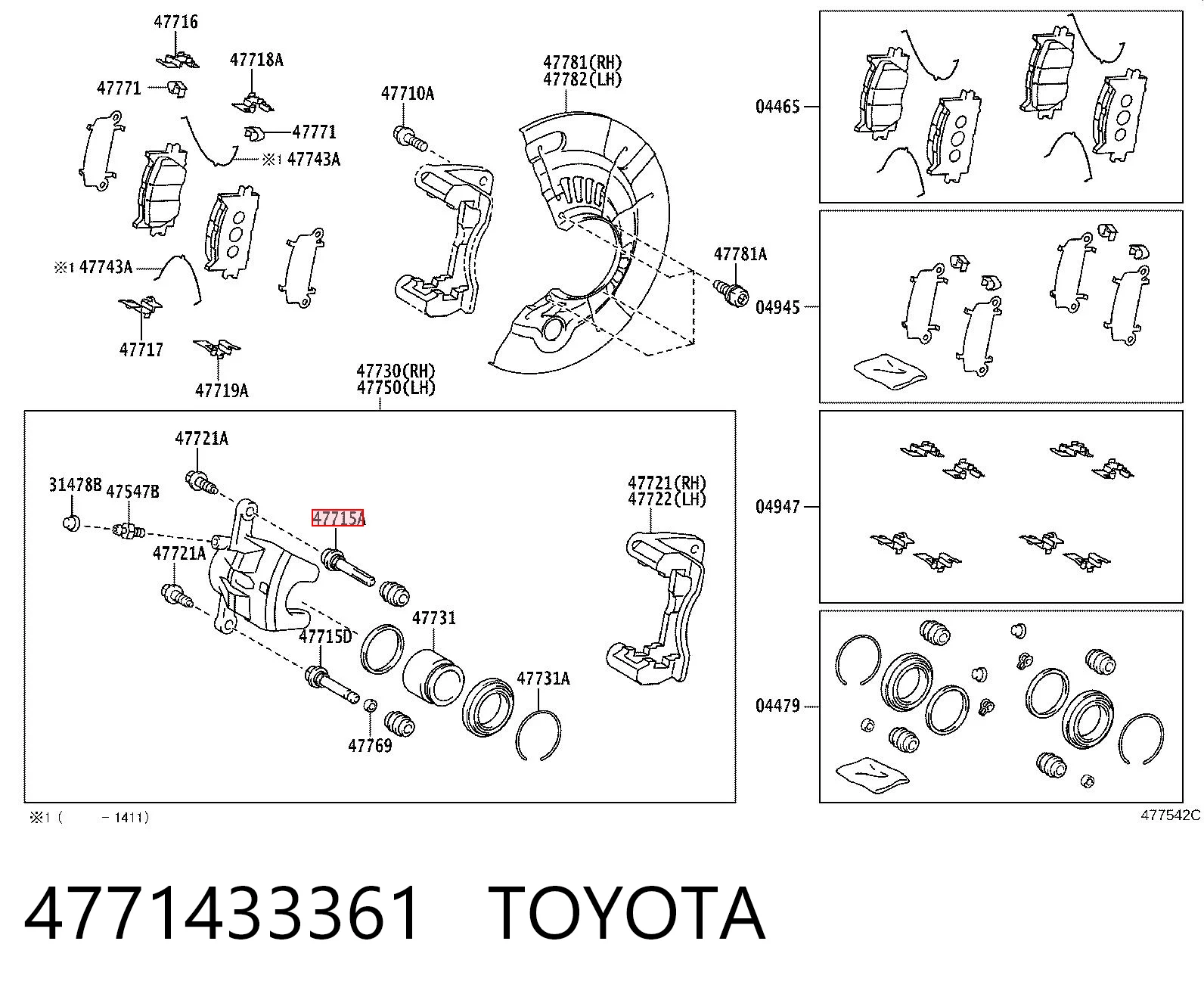 4771433361 Toyota