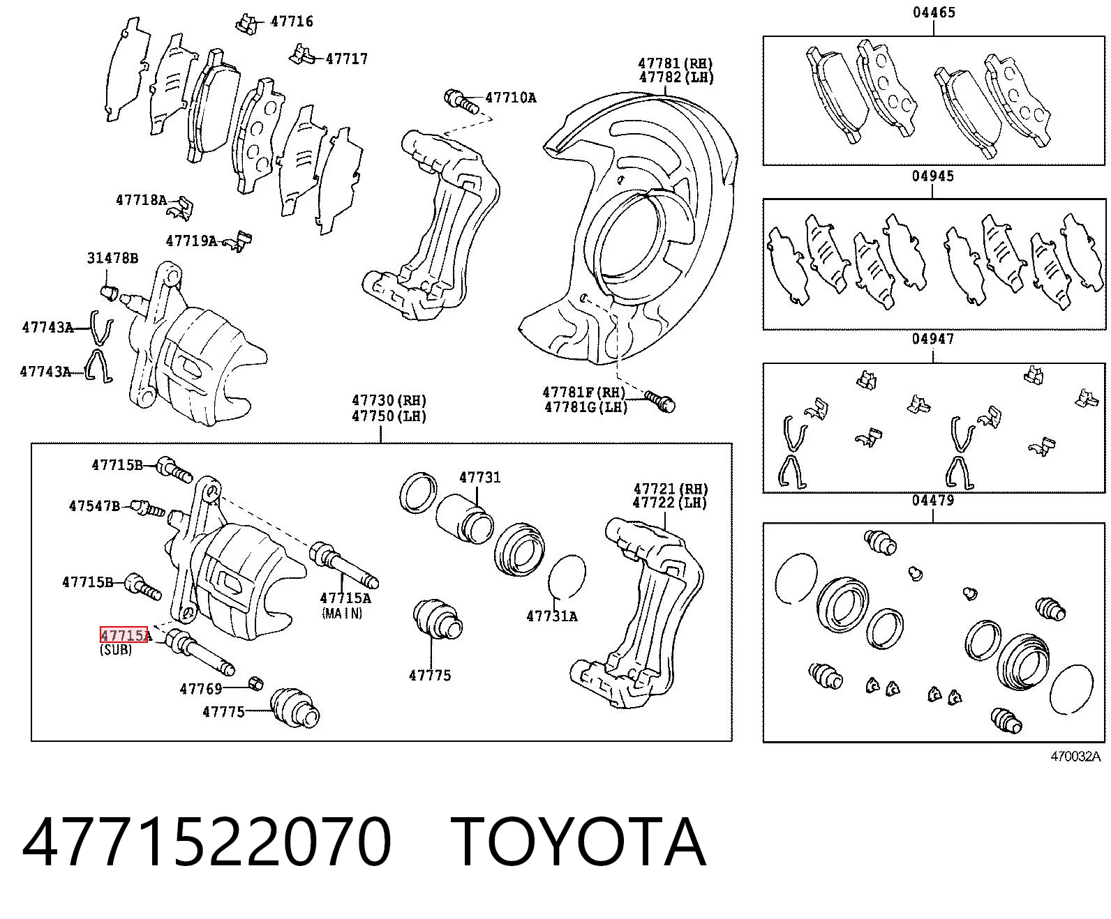 4771522070 Toyota