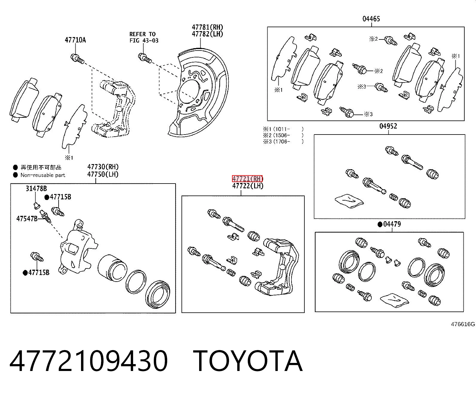 4772109430 Toyota